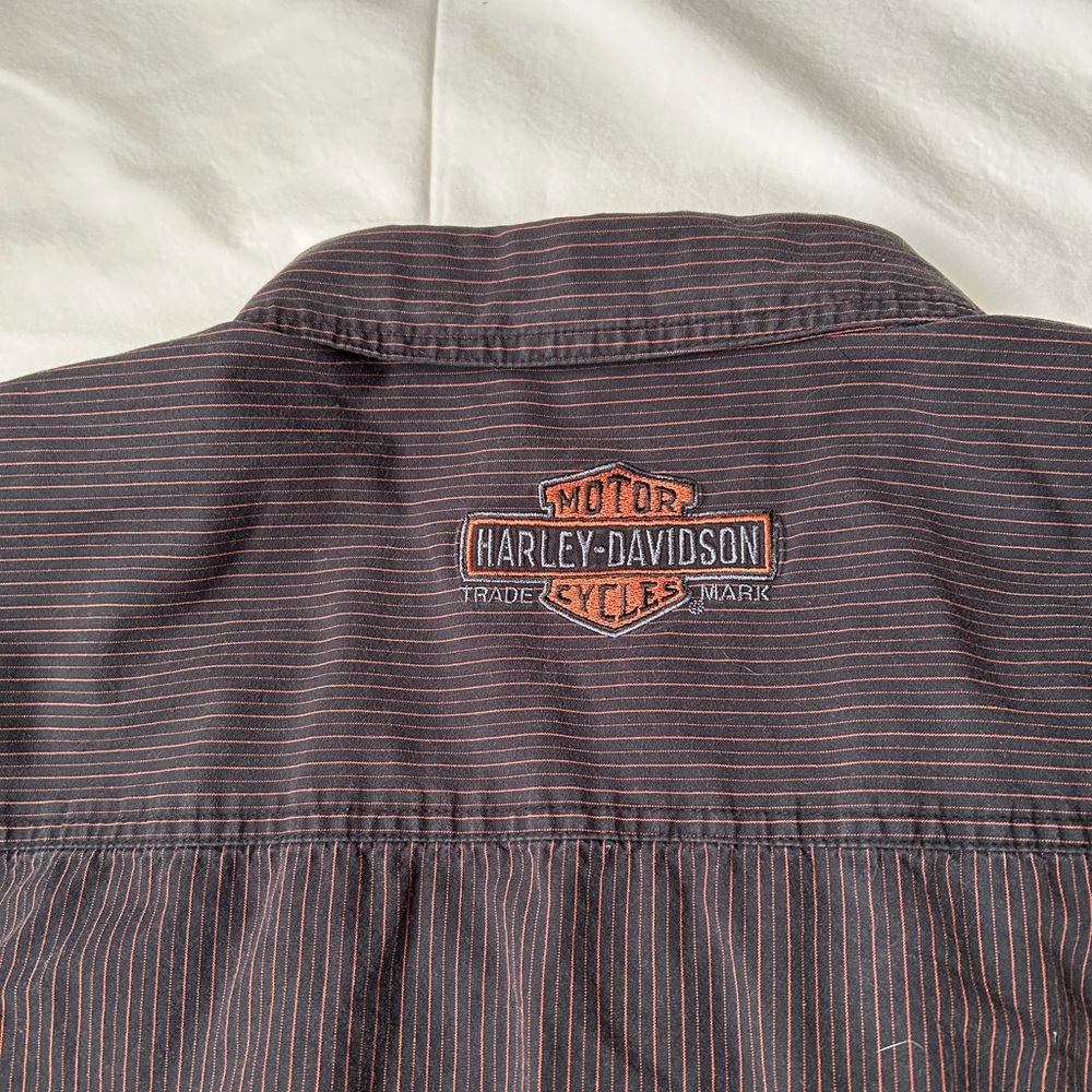 Harley-Davidson Men's Striped S/S Shirt - Picture 7 of 7